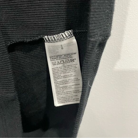 GAP the moden henley short sleeve black t shirt large - Picture 3 of 5